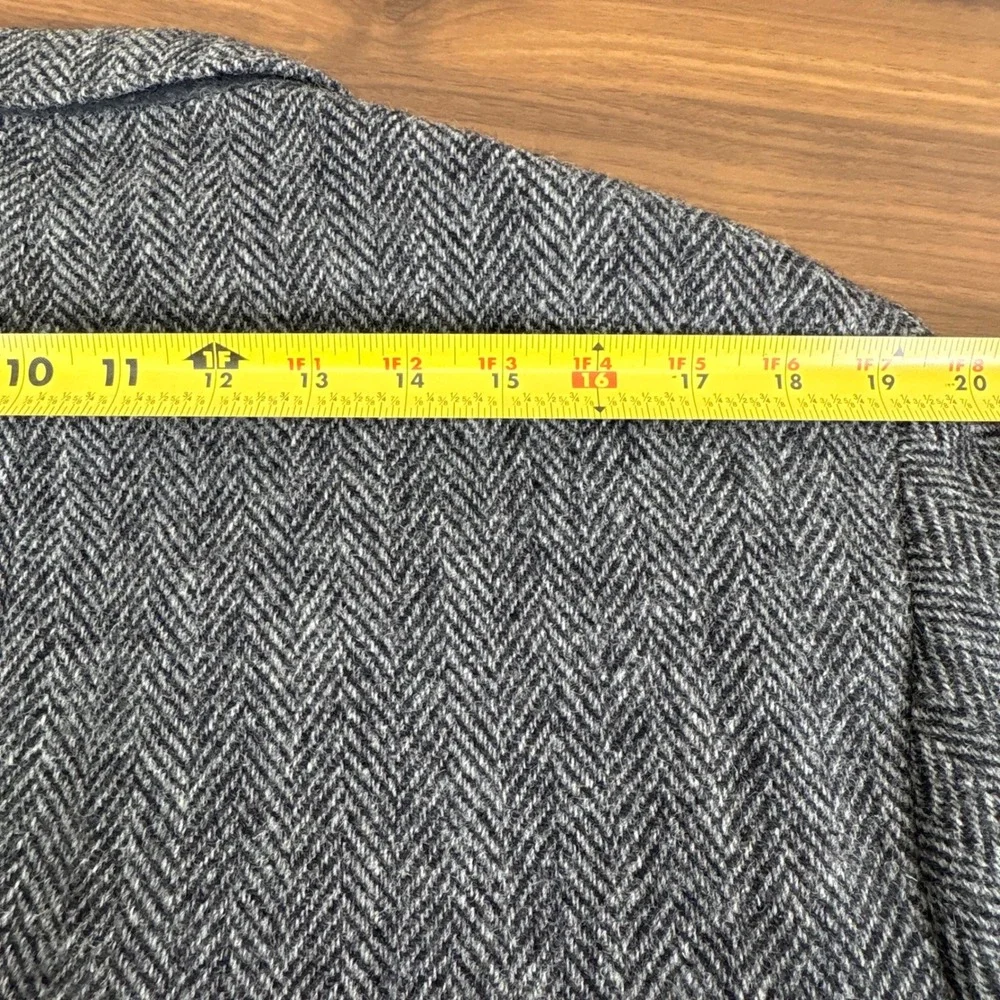 Andhurst‎ Harris Tweed Blazer Jacket Herringbone Scottish Wool Elbow Patches 41R